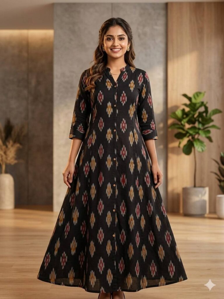 Ikkat Frock
