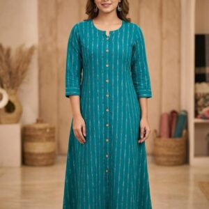 ikkat frock